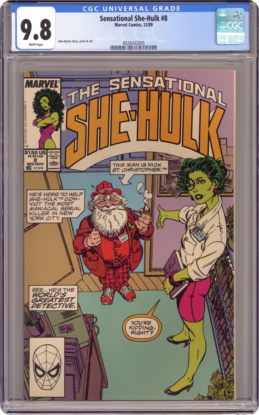 Sensational She-Hulk #8 CGC 9.8 1989 4028342005