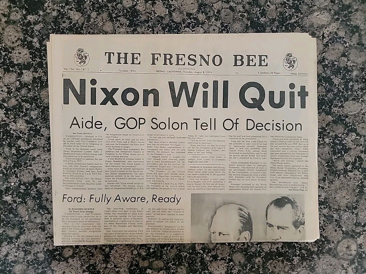 The Fresno Bee August 8, 1974 \