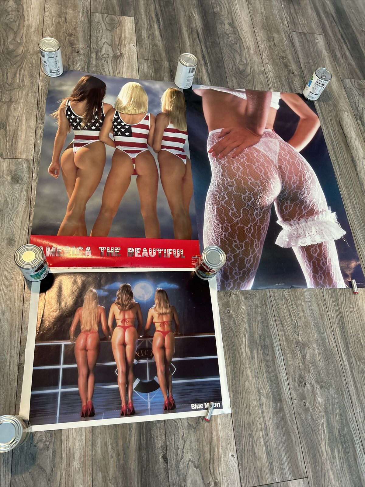 Vintage 80’s 90’s Posters Women’s Butts Straight out of the 80’s