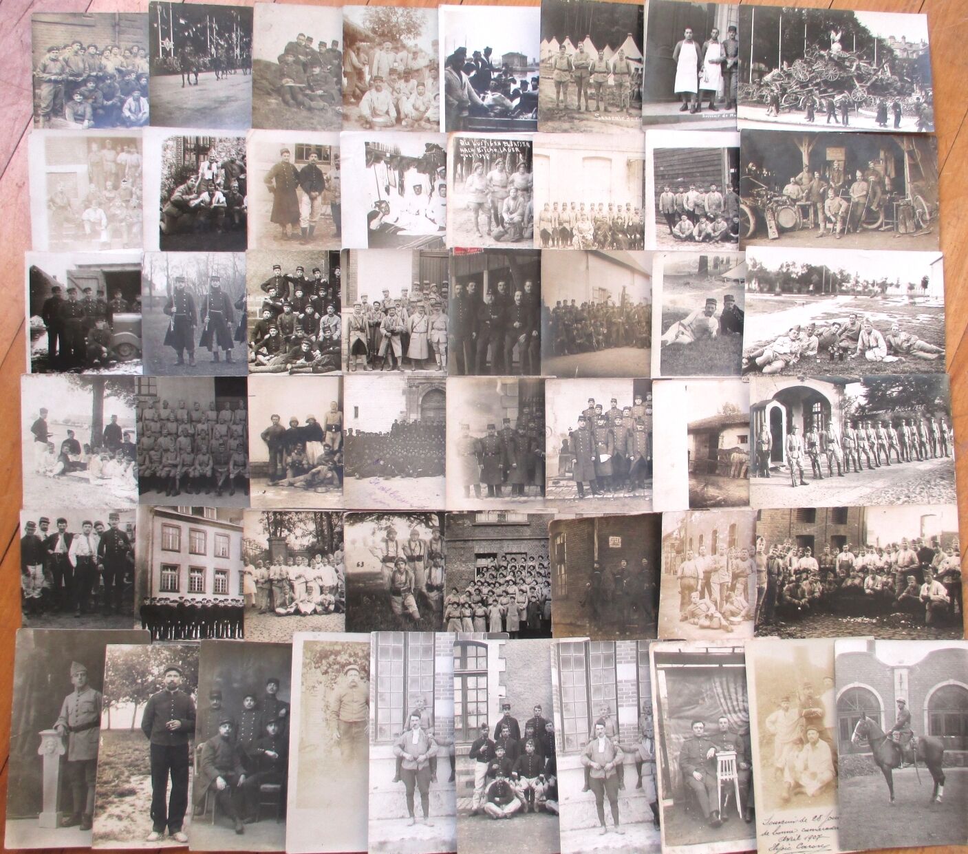 French Military: Collection FIFTY (50) Realphoto Postcards, circa 1910/20 - #1