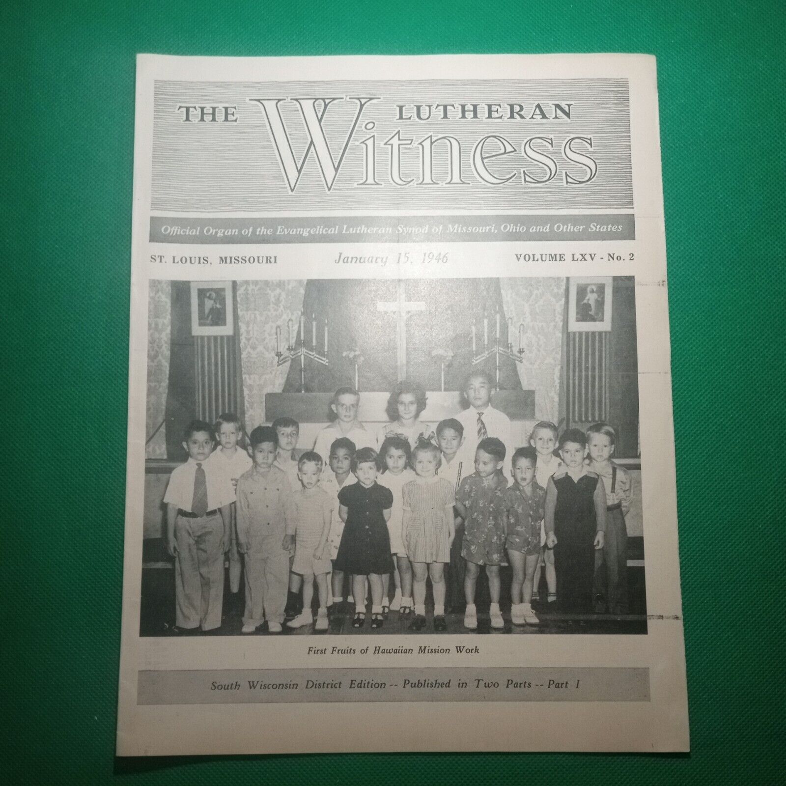 1946 the Lutheran Witness Hawaiian mission work newsletter