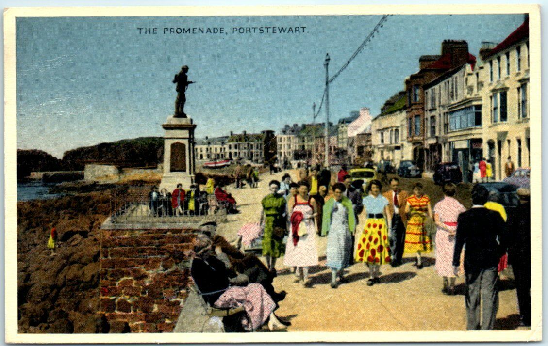 Postcard - The Promenade - Portstewart, Londonderry, Northern Ireland