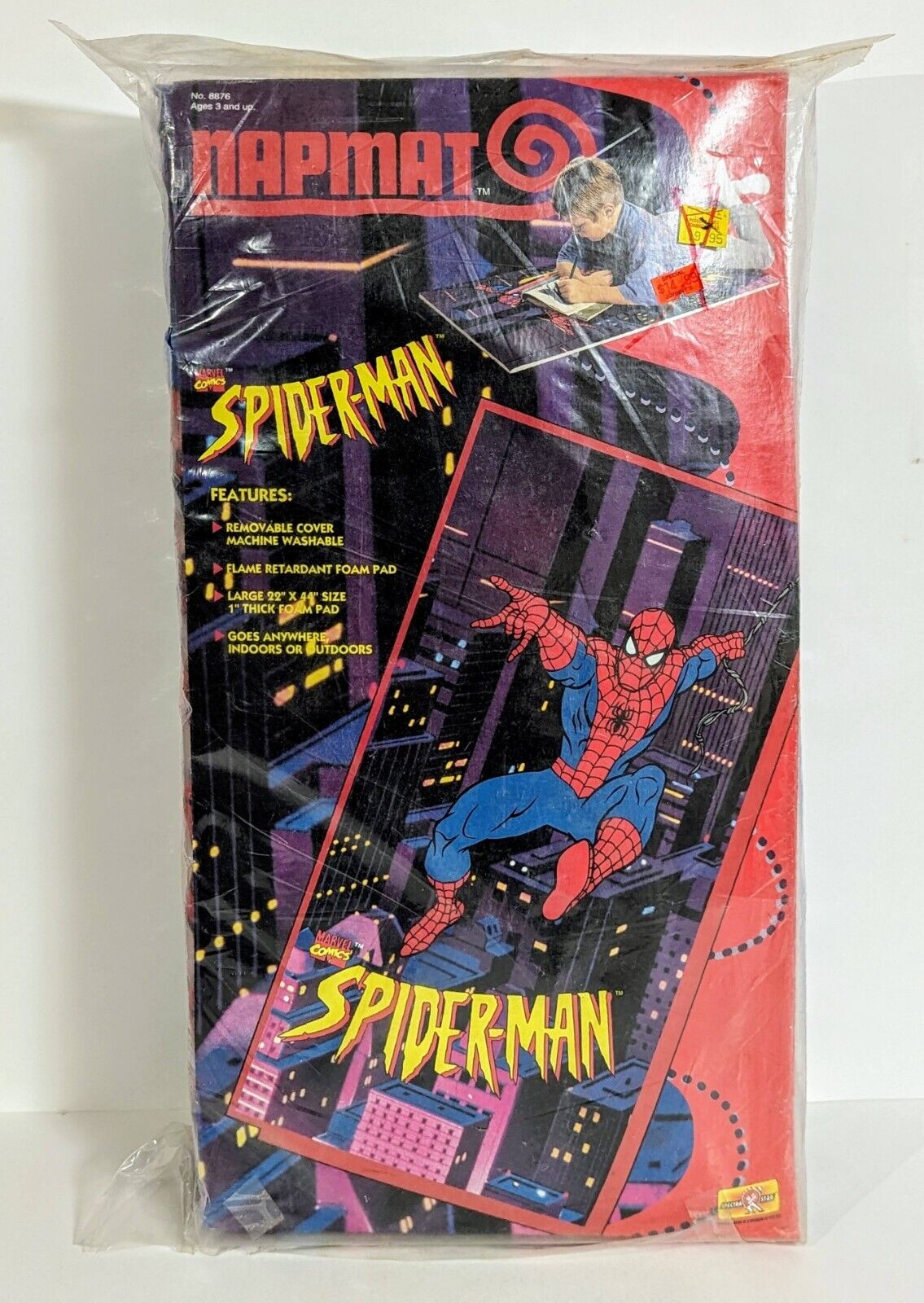 Vintage 1996 Marvel Spider-Man Nap Mat Napmat NEW In Package Spiderman 90s