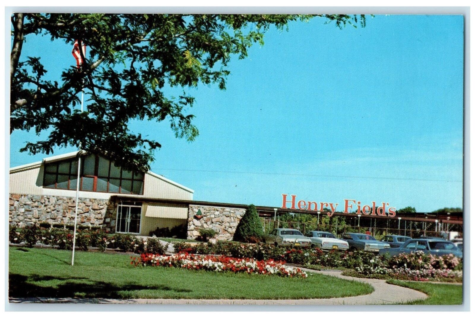c1960's Henry Field's Garden Center  Field Seed Co. Shenandoah Iowa IA Postcard