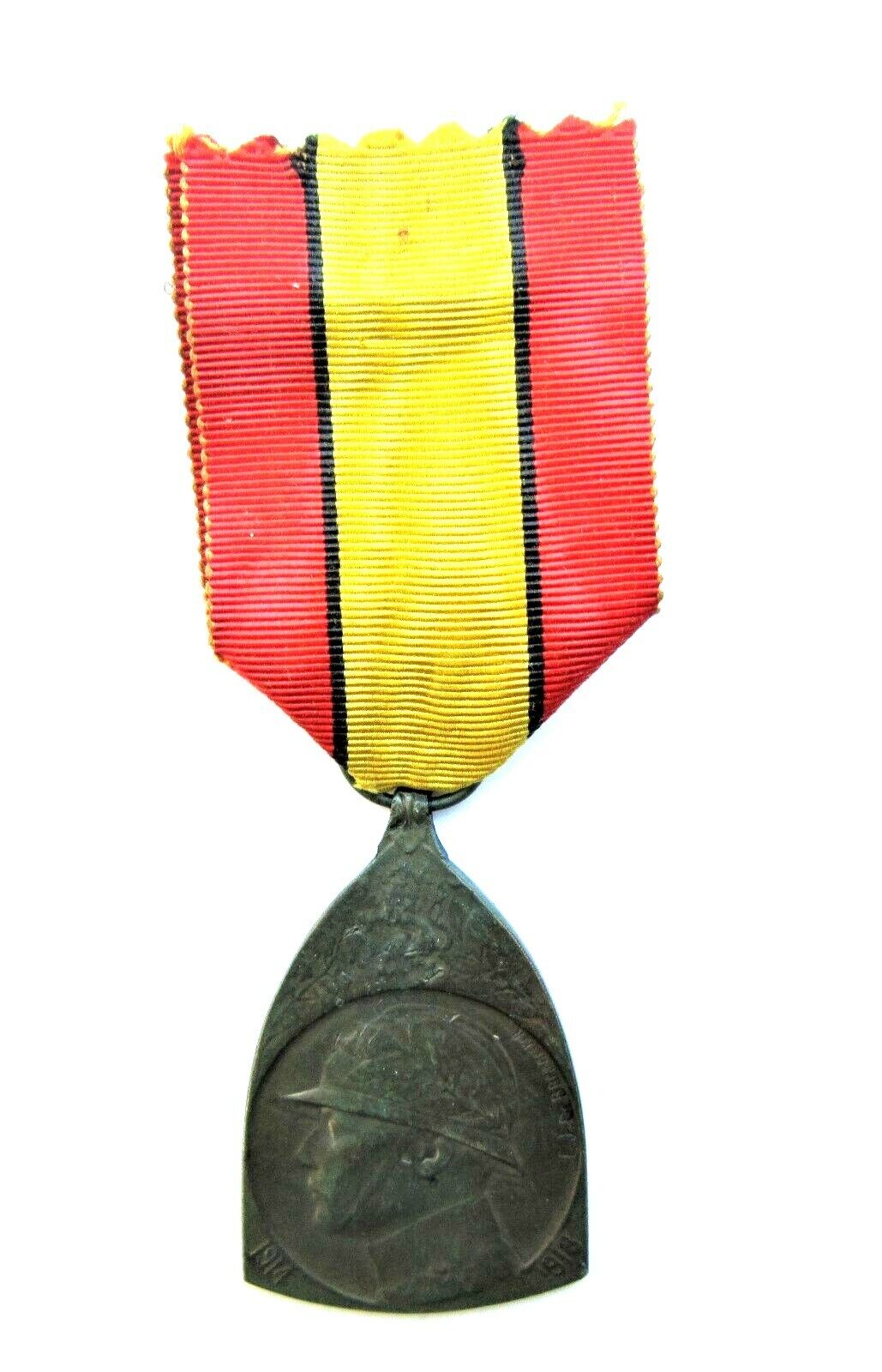BELGIUM WWI COMMEMORATIVE MEDAL FOR THE GREAT WAR 1914-18 