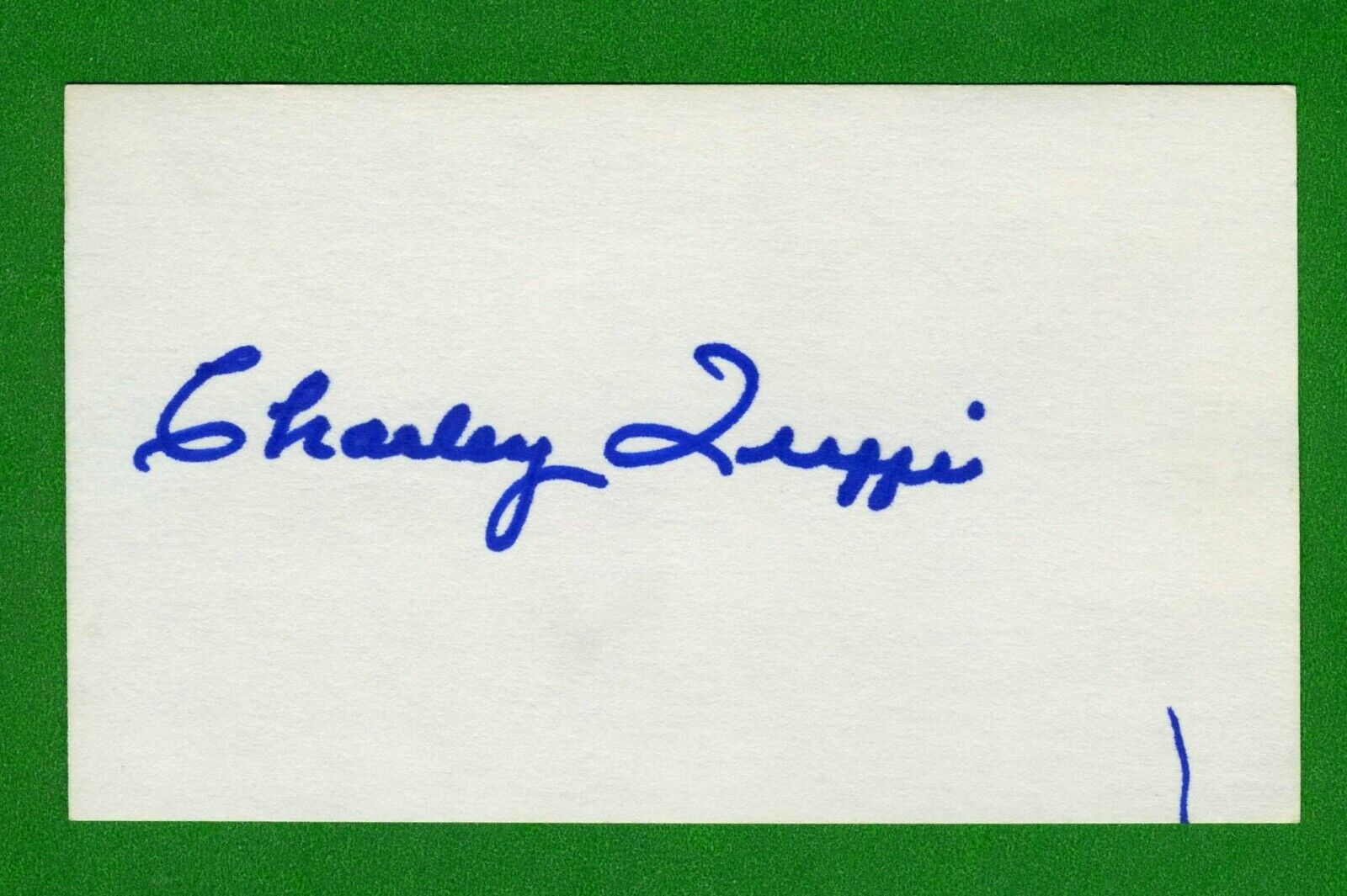 Charley Trippi NFL Football Hall of Fame Signed 3x5 Index Card C14578