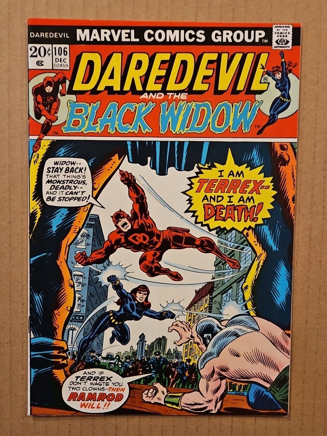 Daredevil #106 Black Widow Marvel 1973 VF/NM