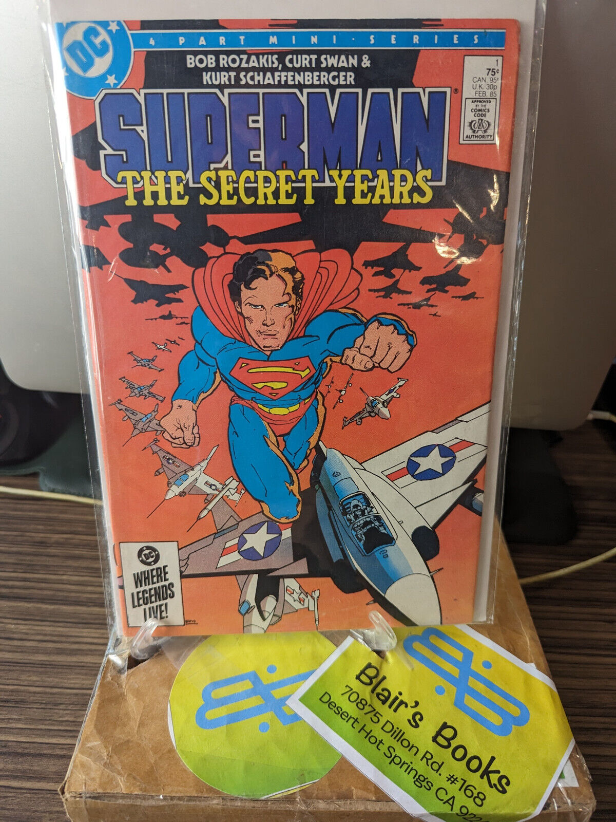 Vintage DC\'s SUPERMAN: THE SECRET YEARS #1 [1985] VF; Frank Miller Cover