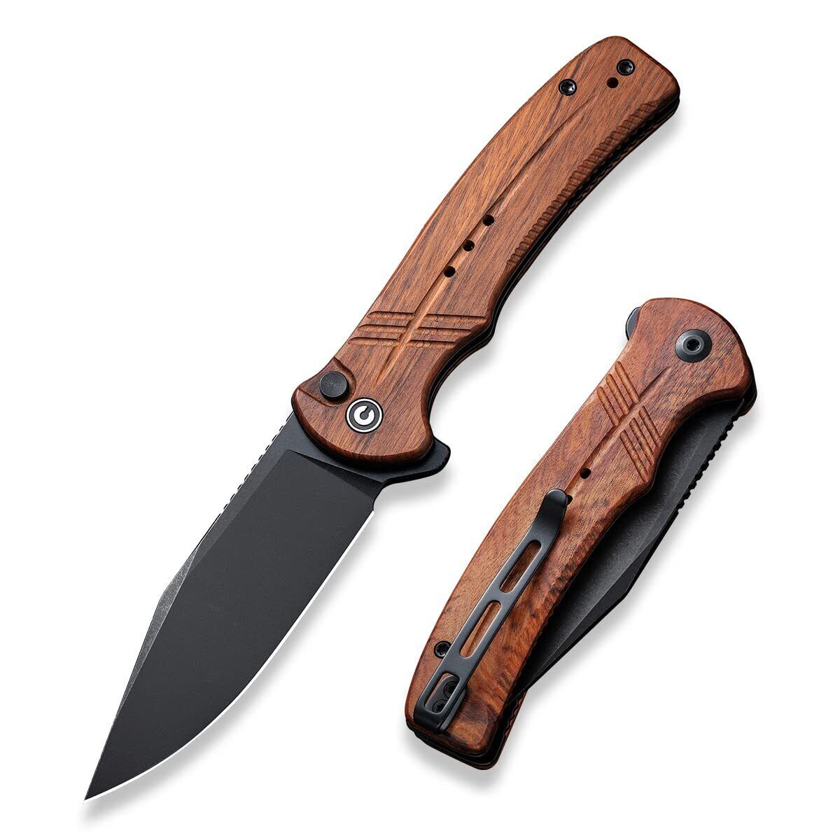 New Civivi Cogent Button Lock Wood Folding Poket Knife  C20038D-8