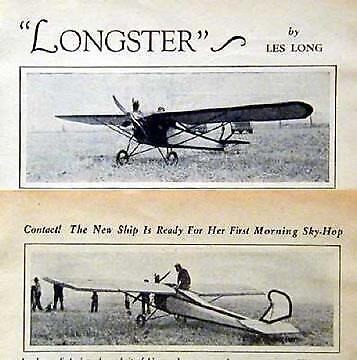Monoplane Longster Nieuport 27\' 1930 HowTo build PLANS