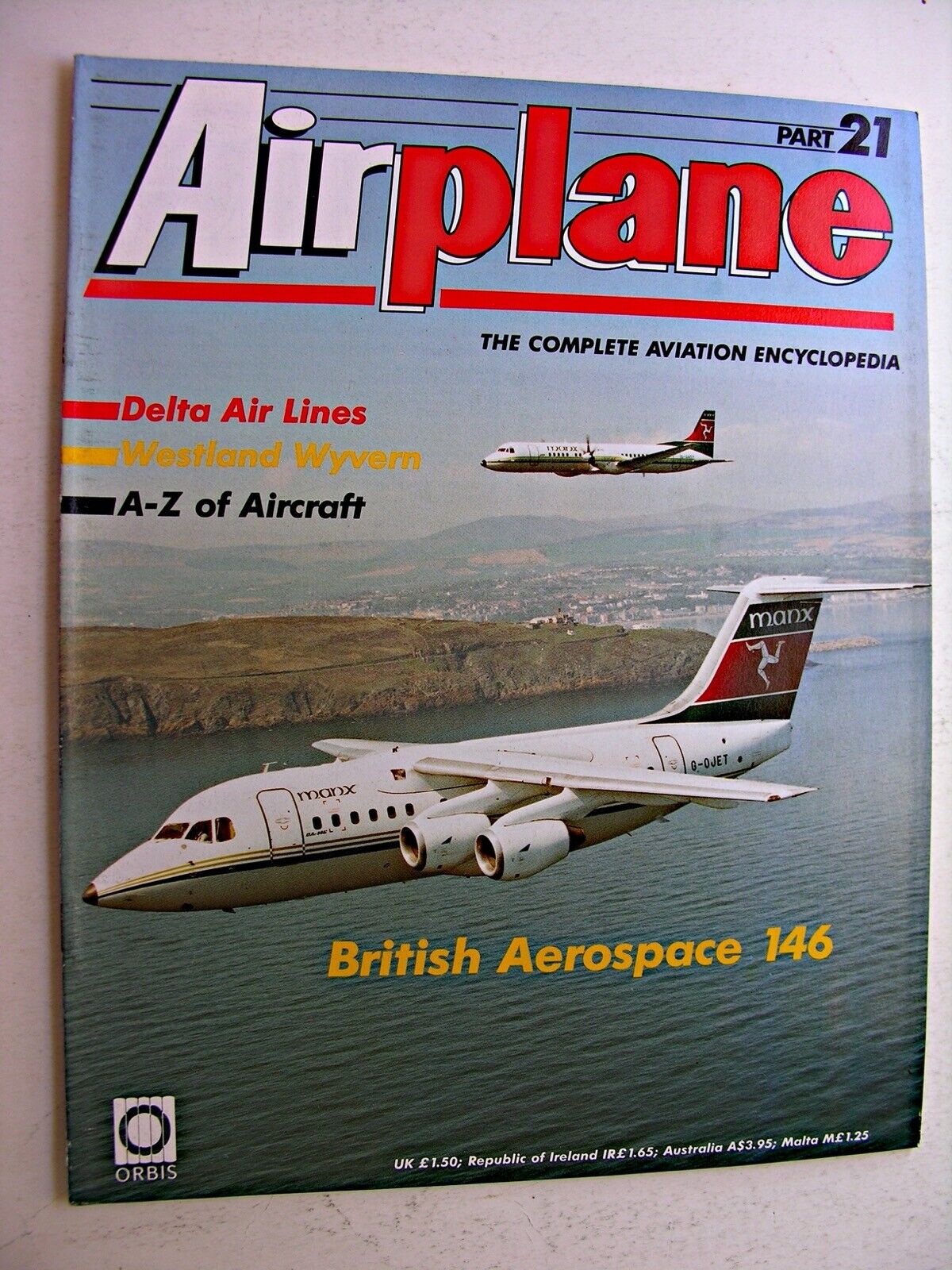 AIRPLANE MAGAZINE  No 21 Delta Air Lines, British Aerospace 146, Westland Wyvern