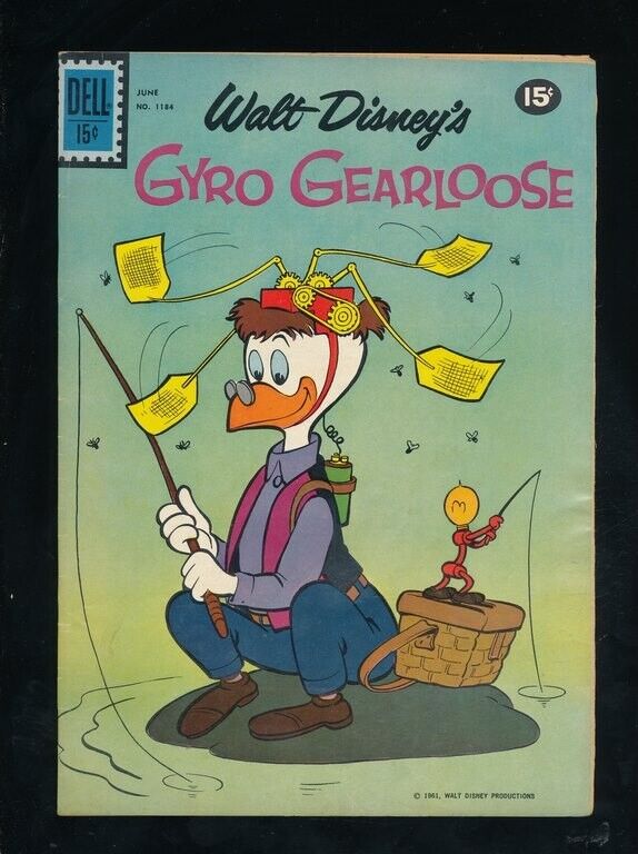 Disneyana-Comics-DELL-4 color 1184-Gyro Gearloose-May 1961-CARL BARKS