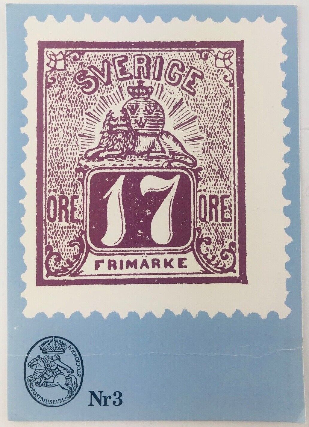 Vintage Stockholm Sweden Stockholm Postmuseum Stamp Continental Postcard 