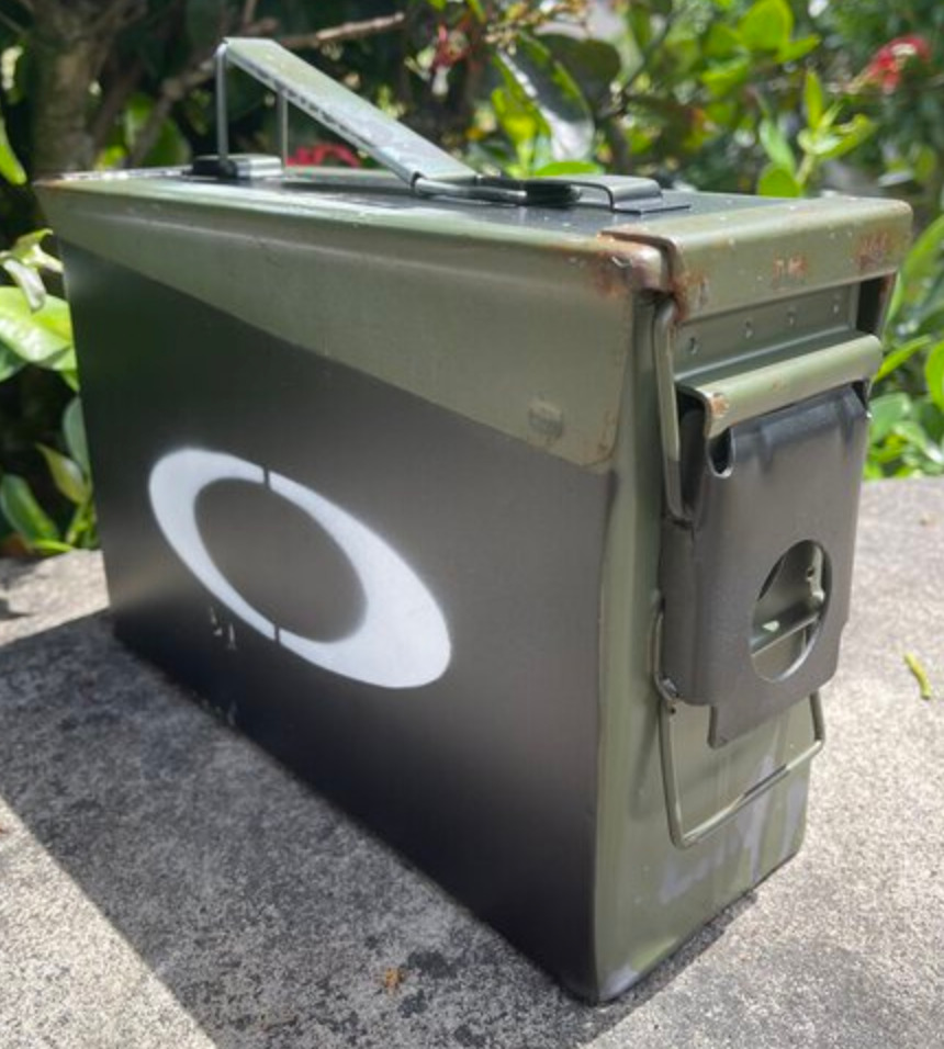 Oakley Military 30 Cal Ammo can, Custom storage Icon case