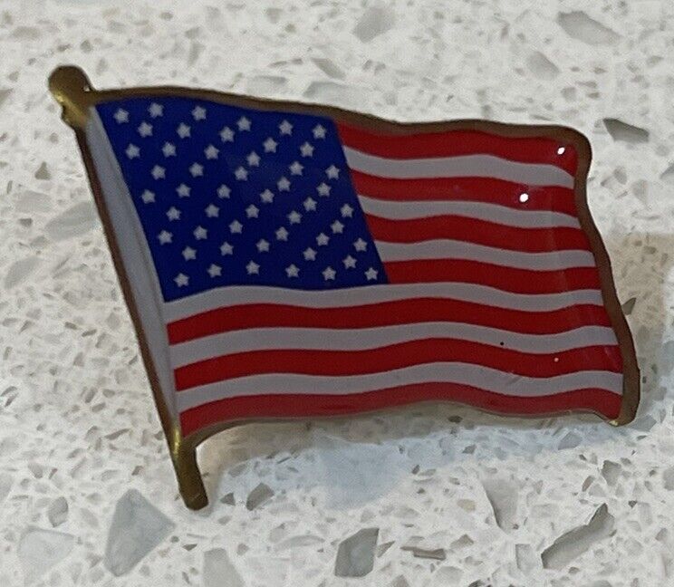vintage american flag lapel pin