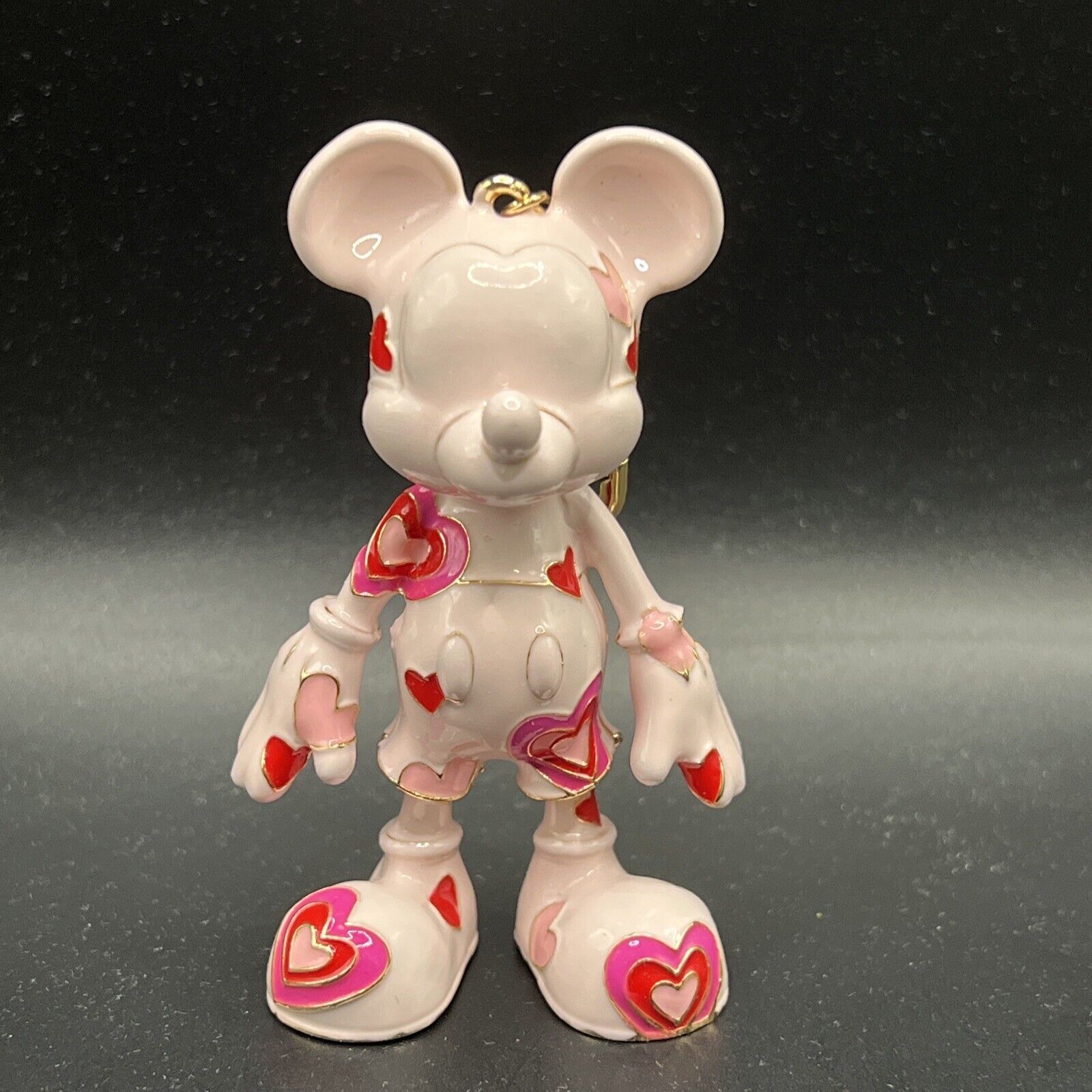 Valentine Hearts ~ Disney X Baublebar Mickey Mouse Keychain Bag Charm~ BNIB