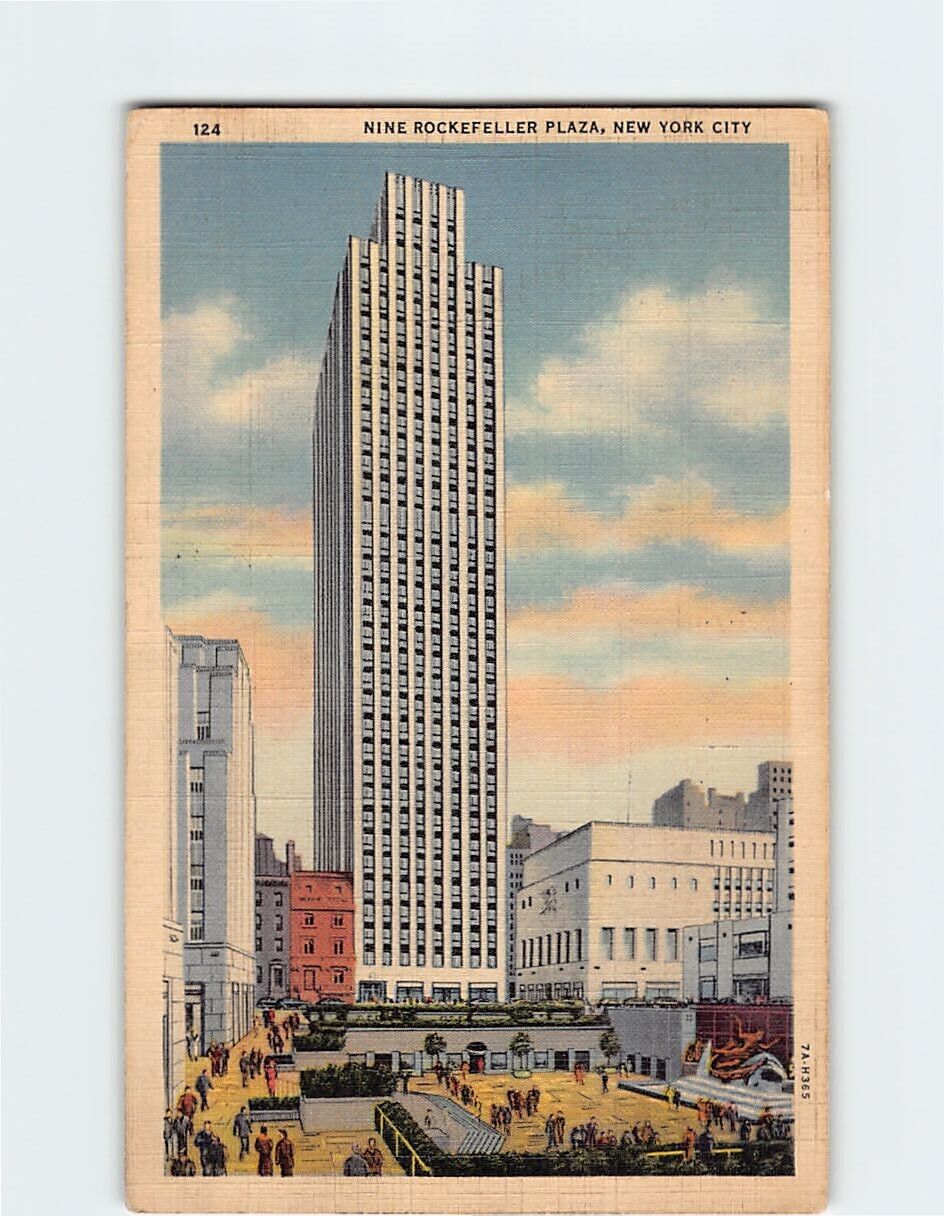 Postcard Nine Rockefeller Plaza New York City New York USA