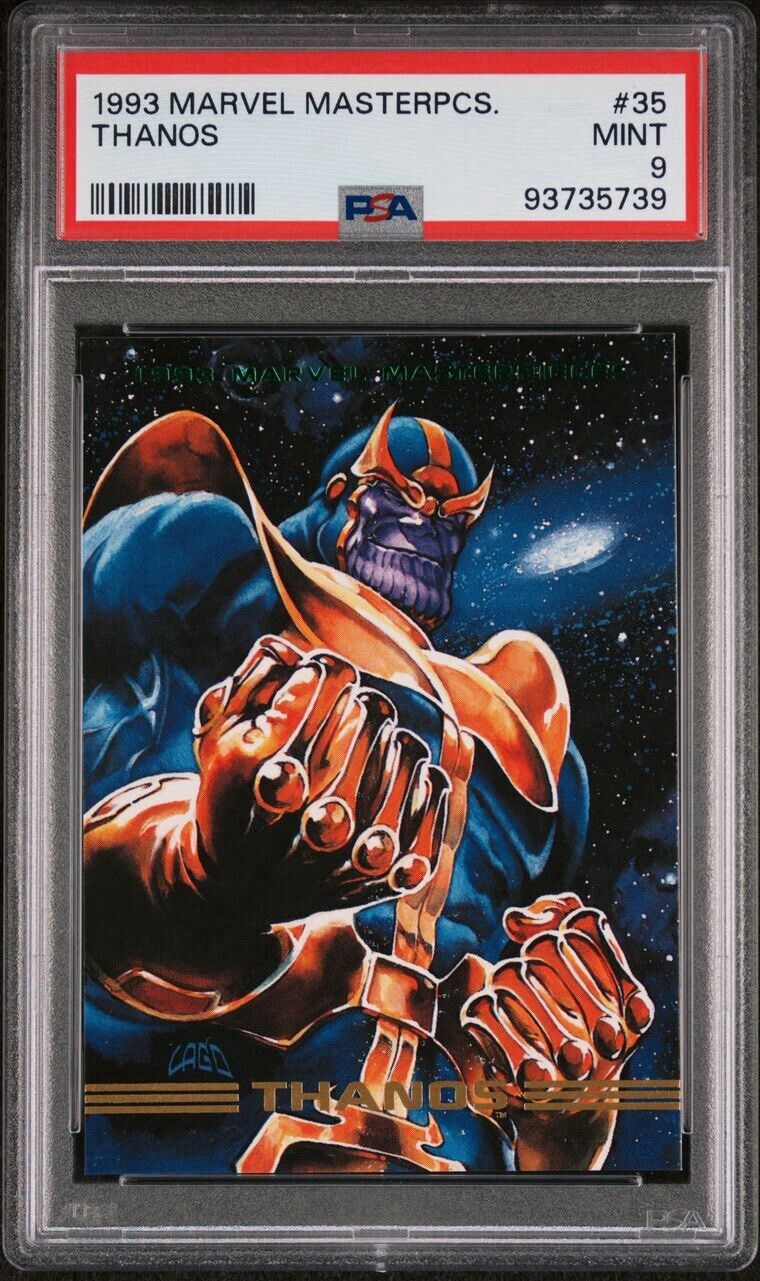 1993 Marvel Masterpieces Thanos #35 Mint PSA 9