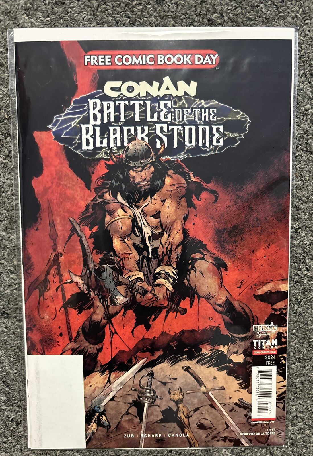 Conan: The Barbarian (Titan) FCBD #2024 NM -Titan | 00 Battle of the Black Stone