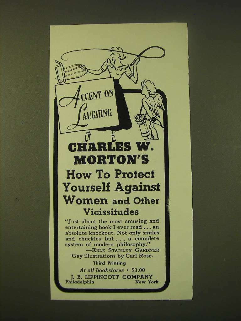 1951 J.B. Lippincott Company Ad - Accent on Laughing Charles W. Morton