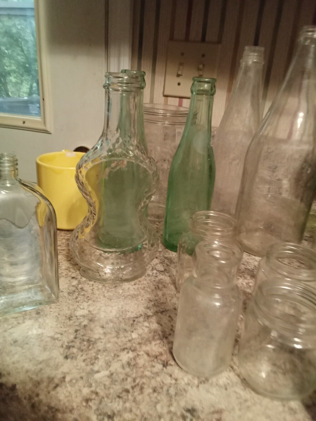 Assorted Vintage Glass Bottles