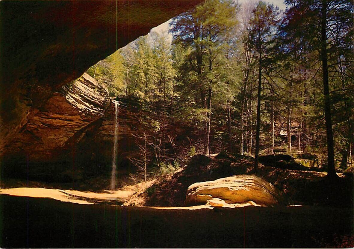Postcard Ash Cave, Hocking State Park, Logan, Ohio - #2