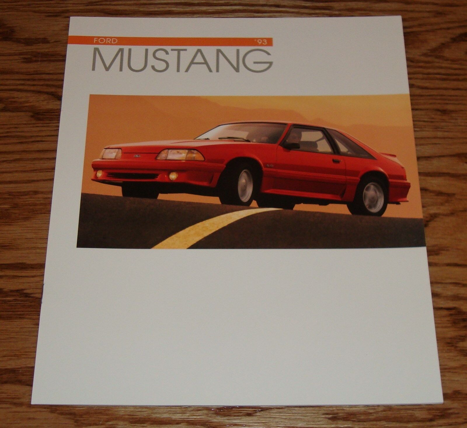Original 1993 Ford Mustang Catalog Sales Brochure 93 GT 5.0L 