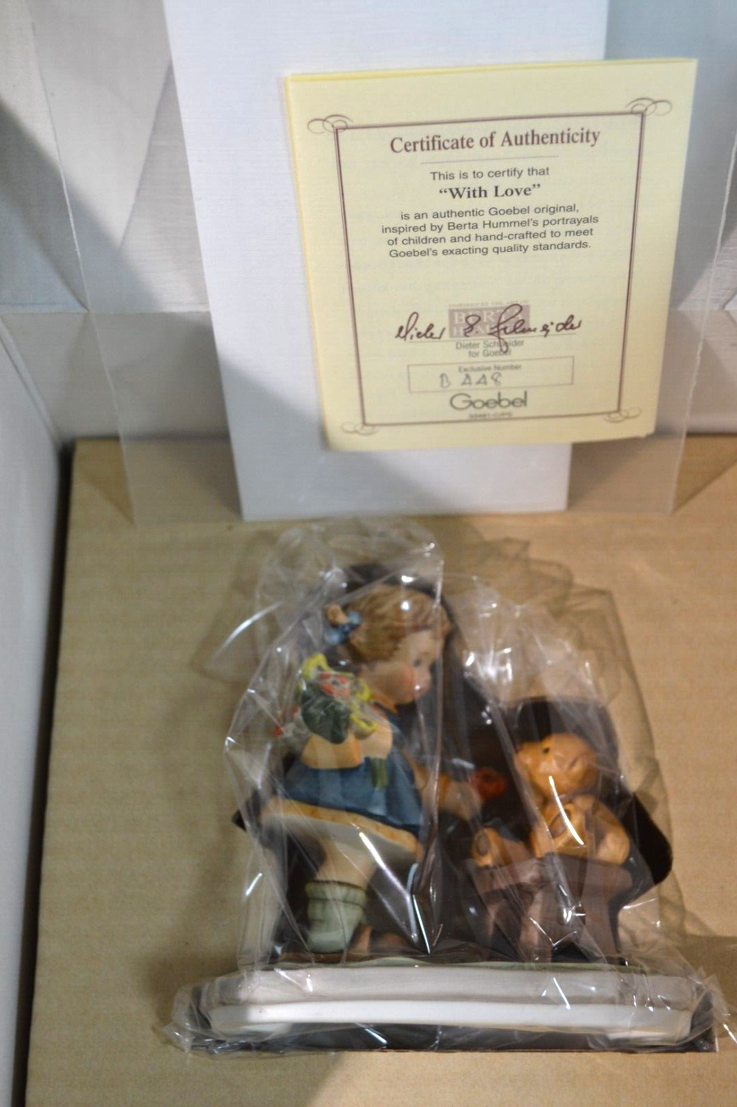 Studio Hummel With Love 33481 Girl With Bear Figurine Original Box MINT