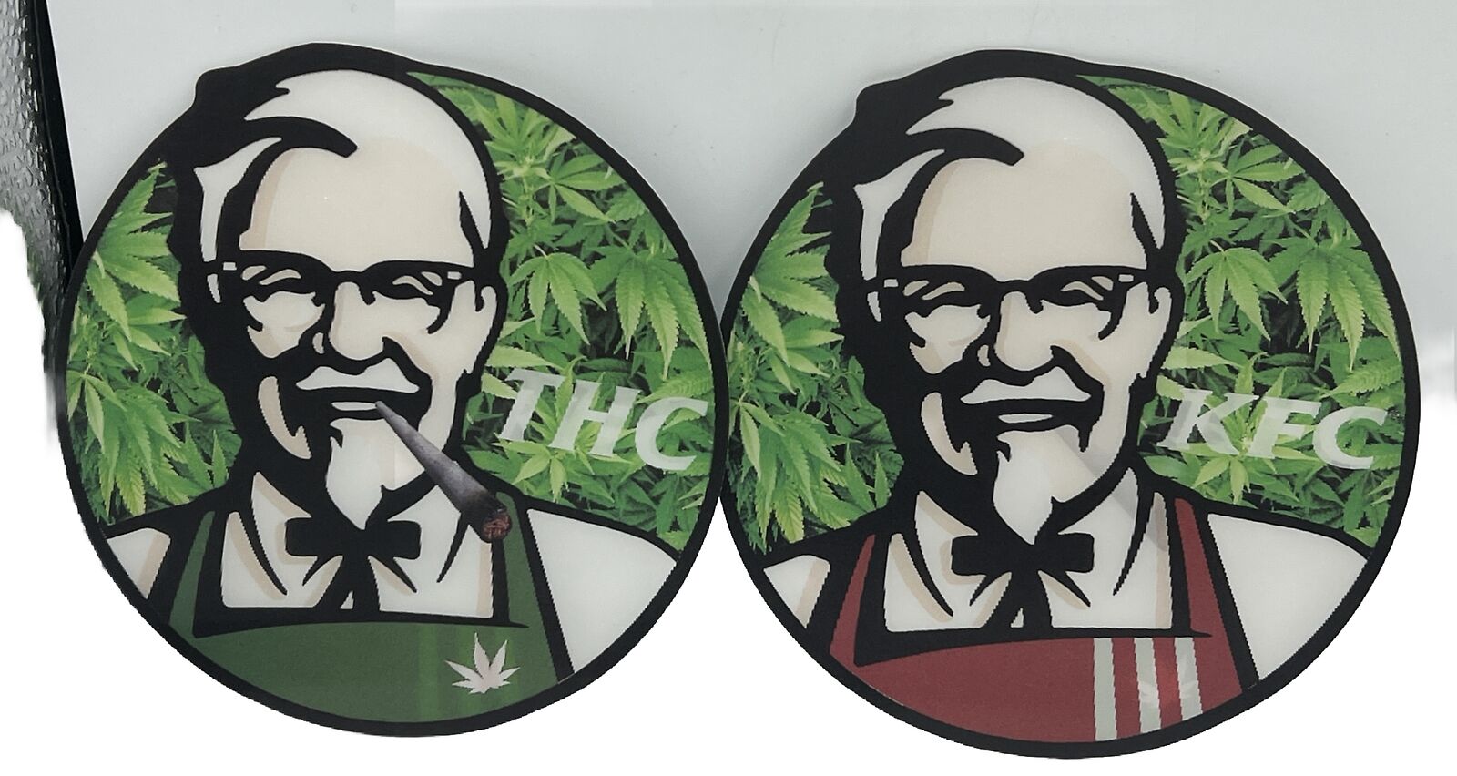 KFC Sticker Emblem Thc Logo 3D Lenticular Car Peeker Motion Decal Sticker 5”x5”