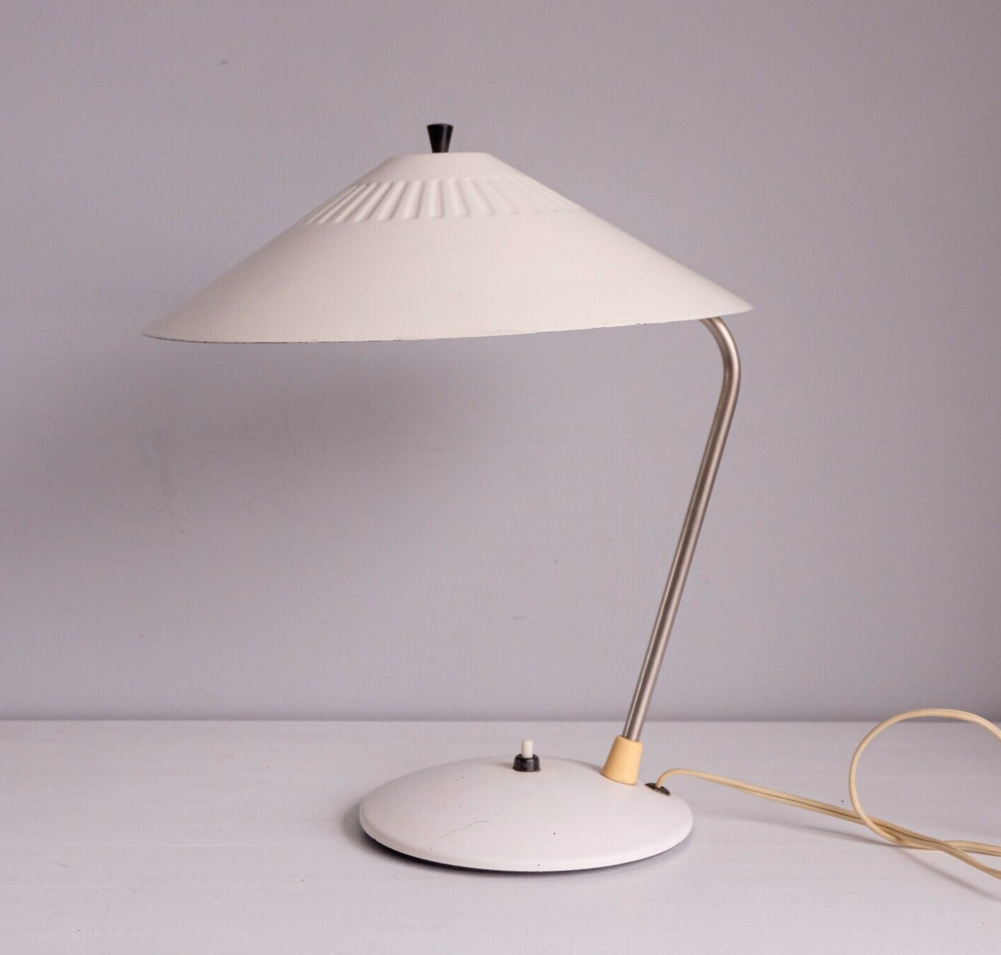 1968 Vintage Desk Table Lamp, Flying Saucer Lamp, Mid Century