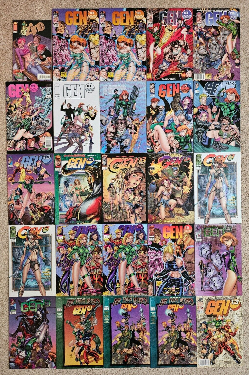 50 Comics Lot: Gen 13 #1 to 5 & Danger Girl #1 to 6 & Others NOT RUN READ
