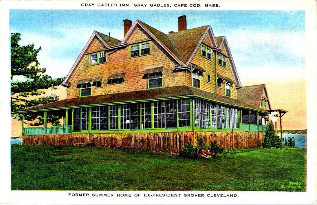 Bourne, MA Massachusetts  GRAY GABLES INN Lodge/Hotel  VINTAGE  Linen Postcard