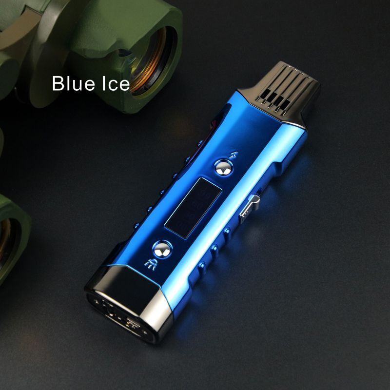 Windproof Double Arc Gas Electric Lighter Windproof Refillable Torch Cigar Fire