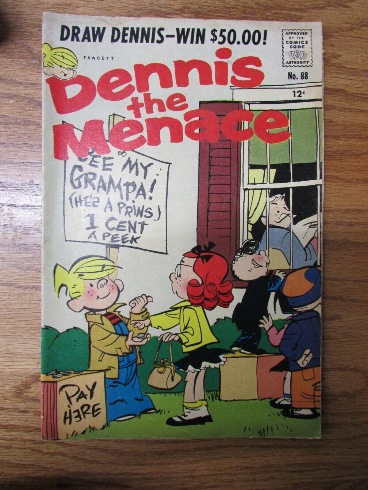 Vintage Fawcett Comics Dennis the Menace No. 88 January 1967 Comic Book