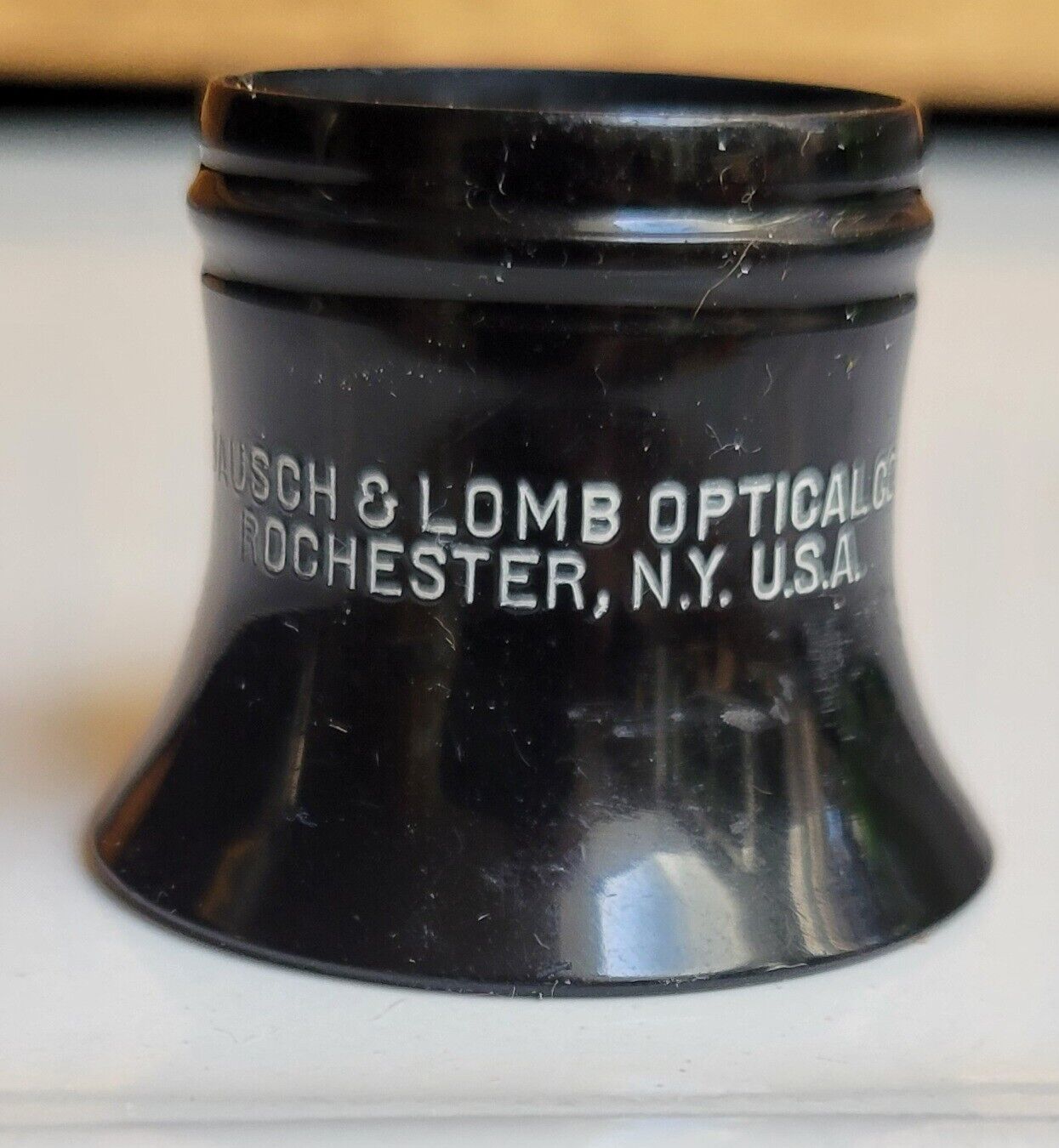 Vtg BAUSCH & LOMB OPTICAL CO. ROCHESTER, N.Y. U.S.A. 2in.x5X  Watchmaker Loupe