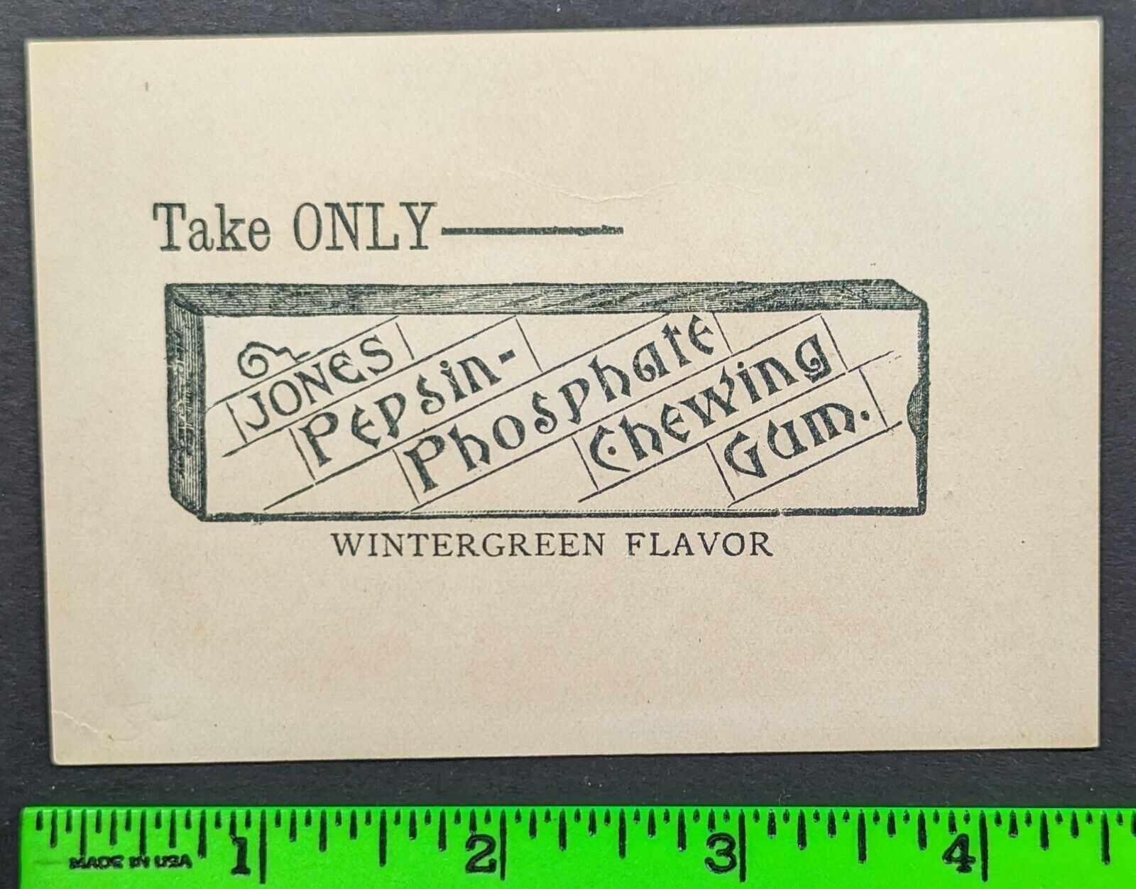 Antique 1890s Pepsin Chewing Gum Wintergreen Ships Trade Card