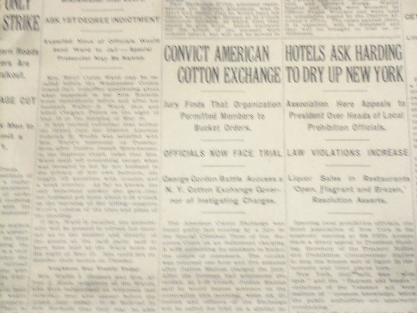 1922 JUNE 8 NEW YORK TIMES - CONVICT AMERICAN COTTON EXCHANGE - NT 8395