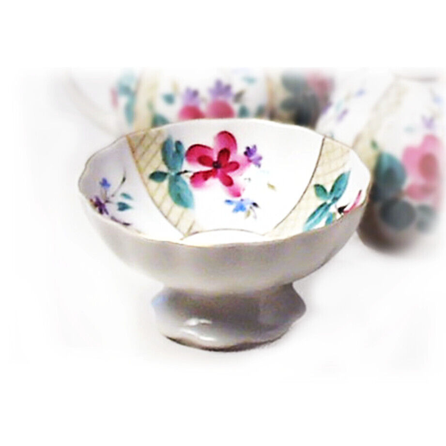 Lomonosov porcelain \'Green House\' Sweets Bowl 5 Inch Diam - 2.8 High
