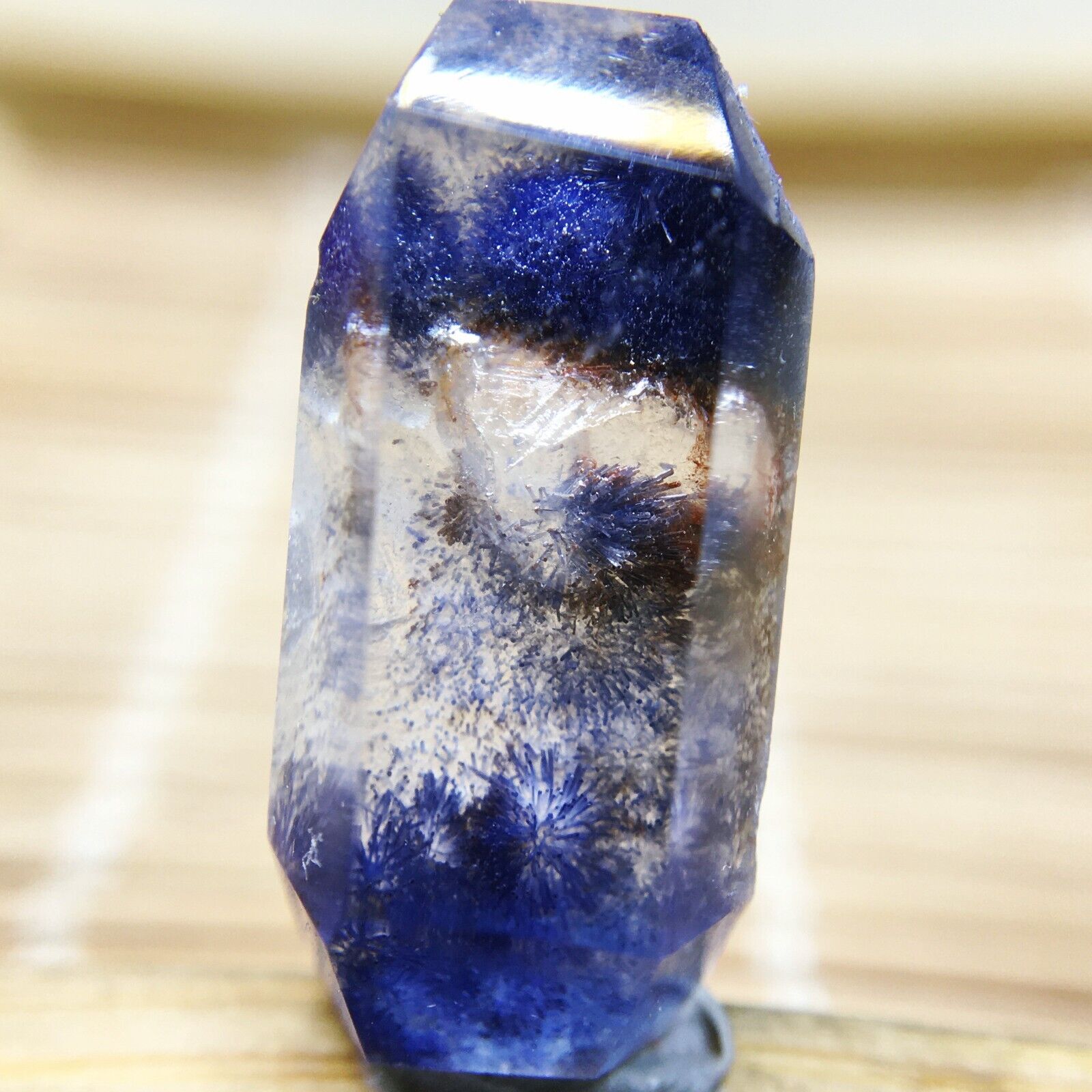 6.6Ct Very Rare NATURAL Beautiful Blue Dumortierite Quartz Crystal Pendant