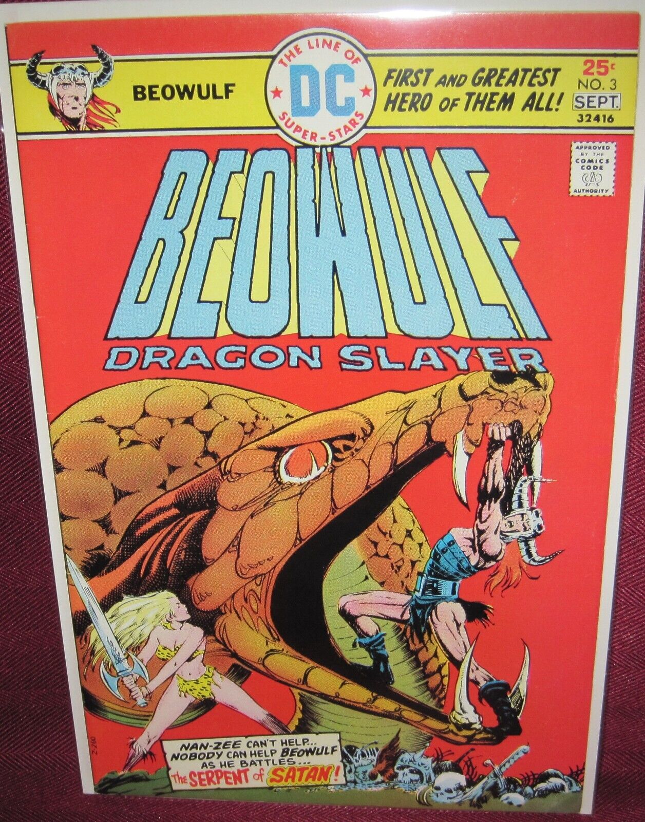 BEOWULF #3 DC COMIC 1975 VG