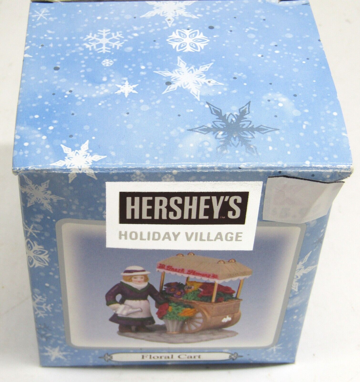 Hershey's Holiday Village Floral Cart Christmas Figurine
