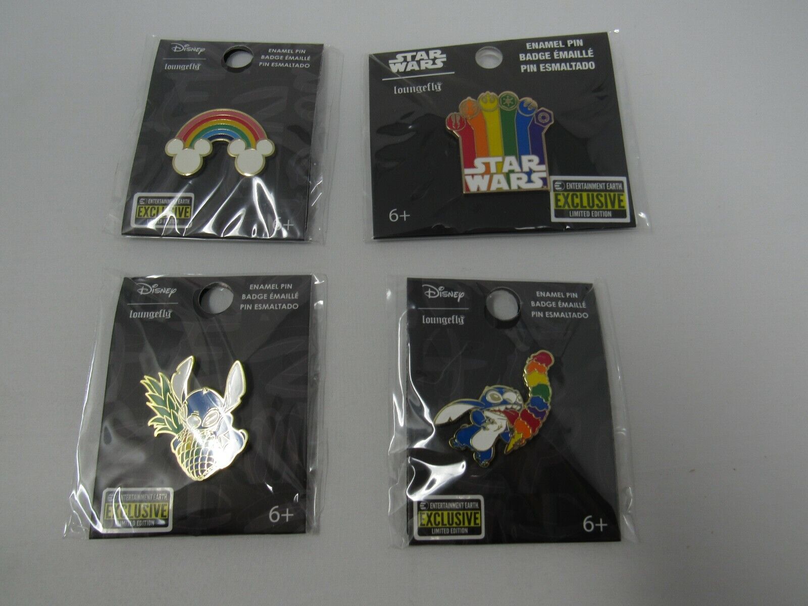 Disney Pride Collection | Star Wars Mickey Mouse Stitch Enamel Pins by Loungefly