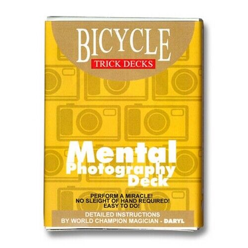 Mental Photography Deck Bicycle (Red) - Magic Trick
