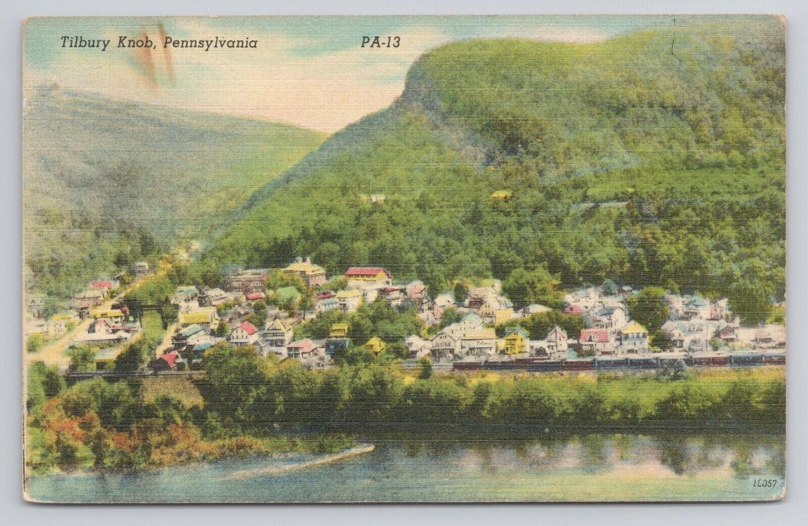 Tilbury Knob Pennsylvania Linen Postcard No 3780