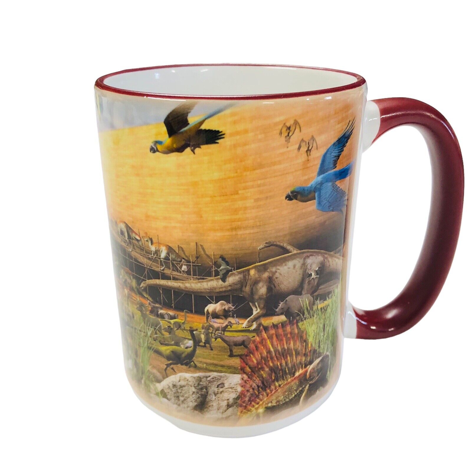 Creation Museum Noah\'s Ark Mug Cup 4.5 in tall Animals Prepare to Believe