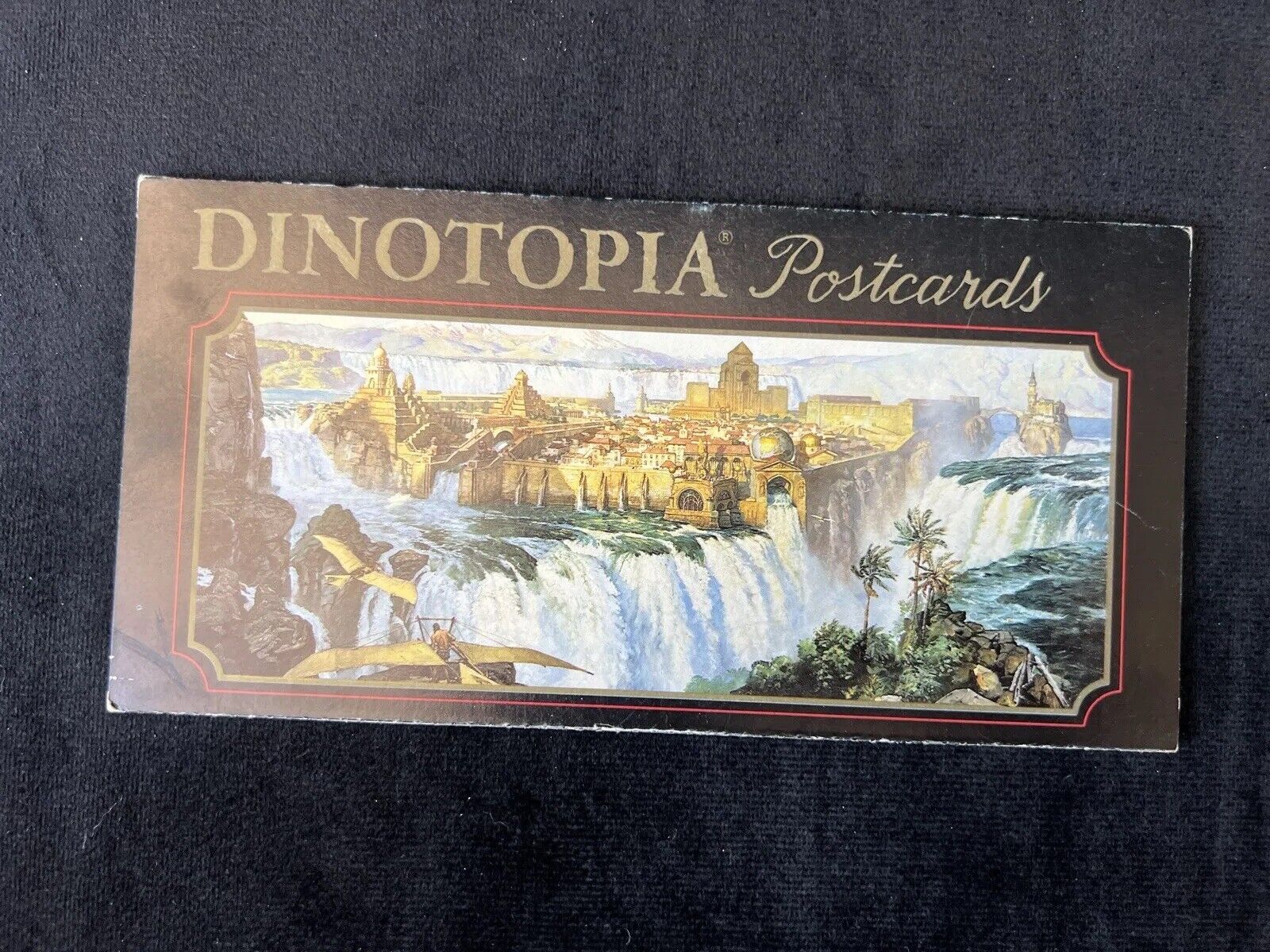 Dinotopia Vintage Postcards Accordion Fold Unused Color Printed In Italy