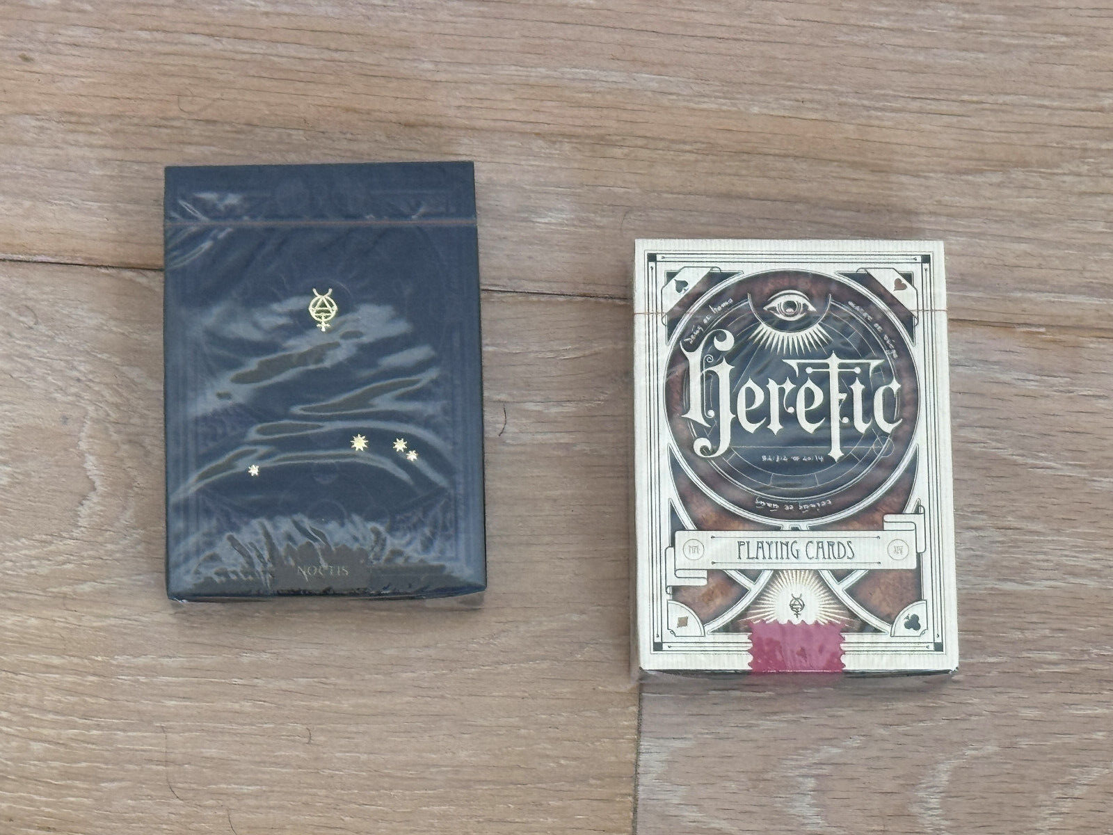 Stockholm17 Heretic Playing Cards - Heretic Lux - Heretic Noctis - 2 Deck Set