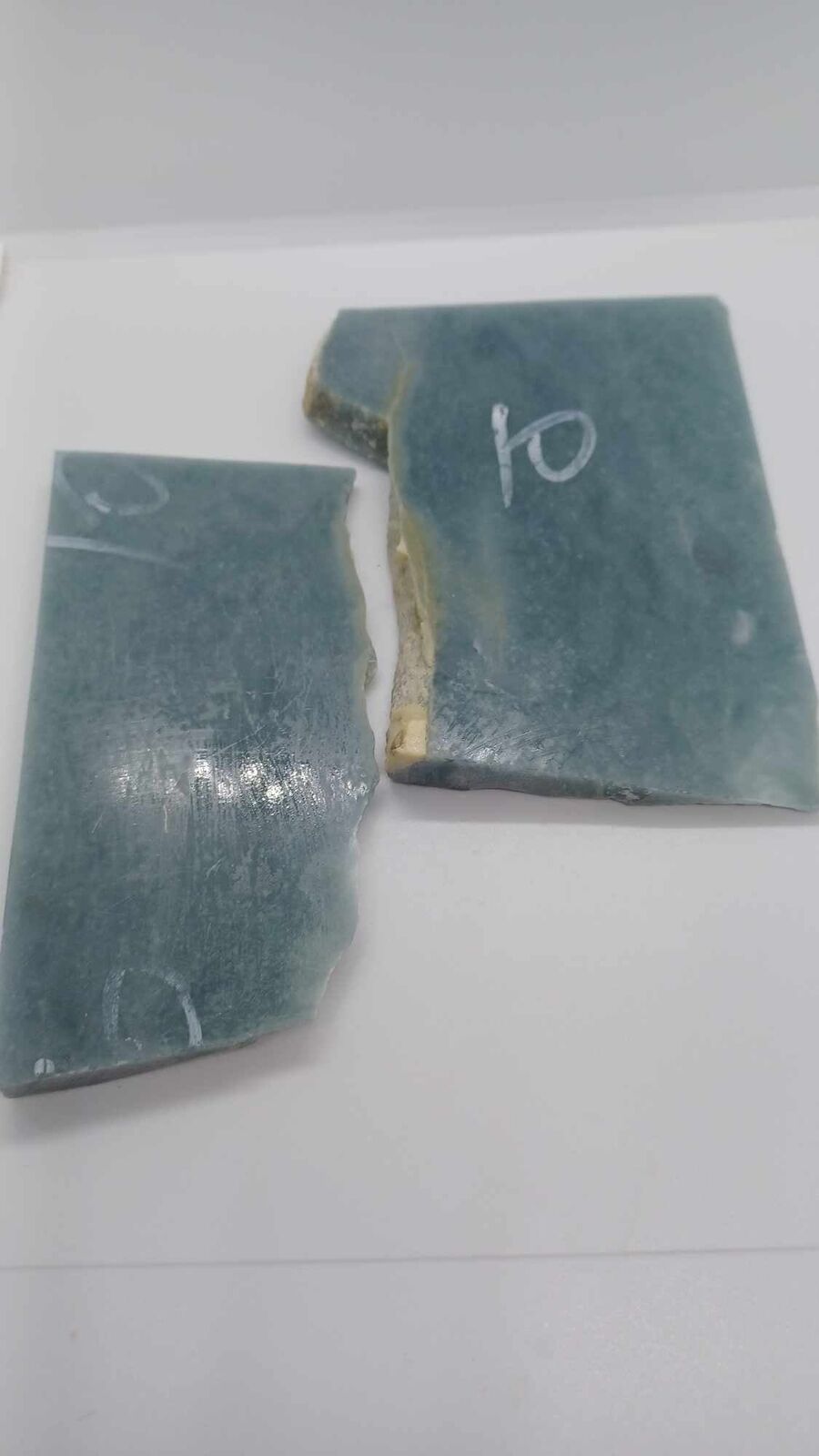 Medium Blue Jadeite Slabs - 263g - High Translucency - On sale now