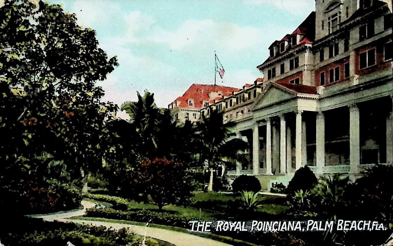 The Royal Poinciana, Palm Beach, Florida FL - Early 1900s Vintage Postcard