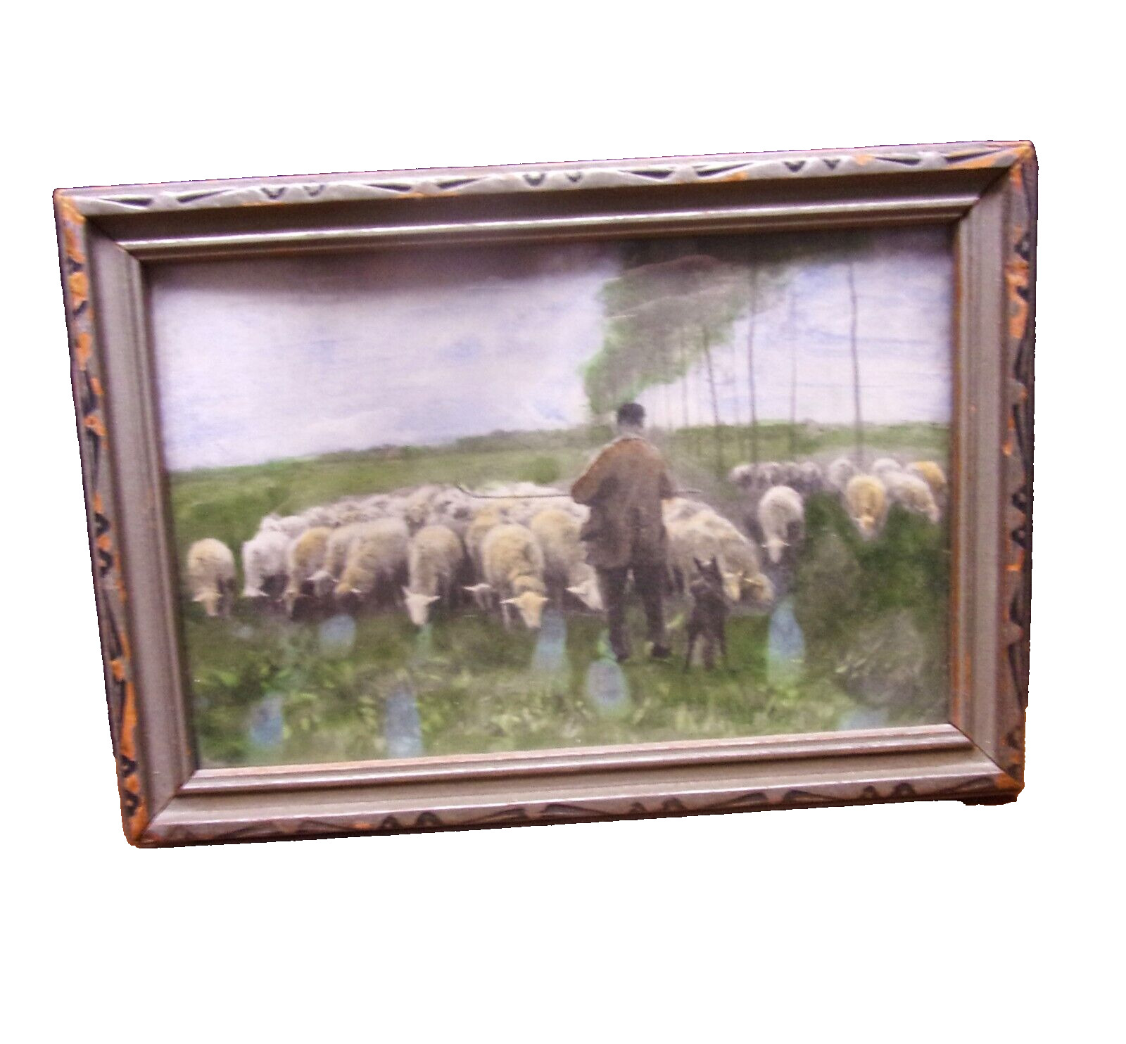 Antique White Sheep Picture 5\